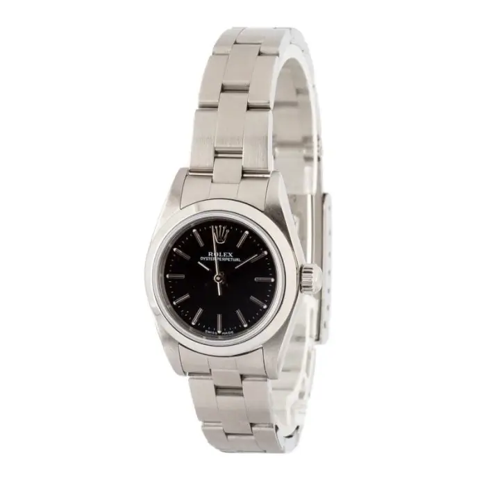 Cheapest Rolex Oyster Perpetual 24mm Black Dial Ref 76080 - Image 2