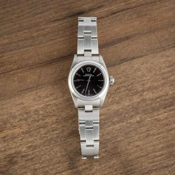 Cheapest Rolex Oyster Perpetual 24mm Black Dial Ref 76080 - Image 7