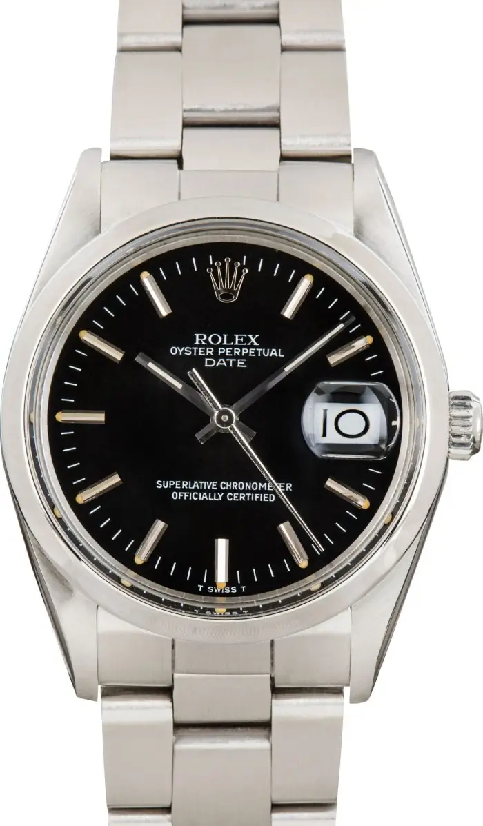 Clean Factory Supreme Rolex Date 15000 Black Dial 34mm - Image 2
