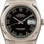 Cheapest Rolex Datejust 116234 Black Roman Dial 36mm