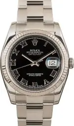 Cheapest Rolex Datejust 116234 Black Roman Dial 36mm