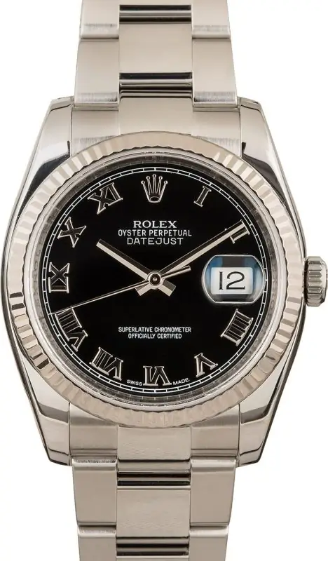Cheapest Rolex Datejust 116234 Black Roman Dial 36mm
