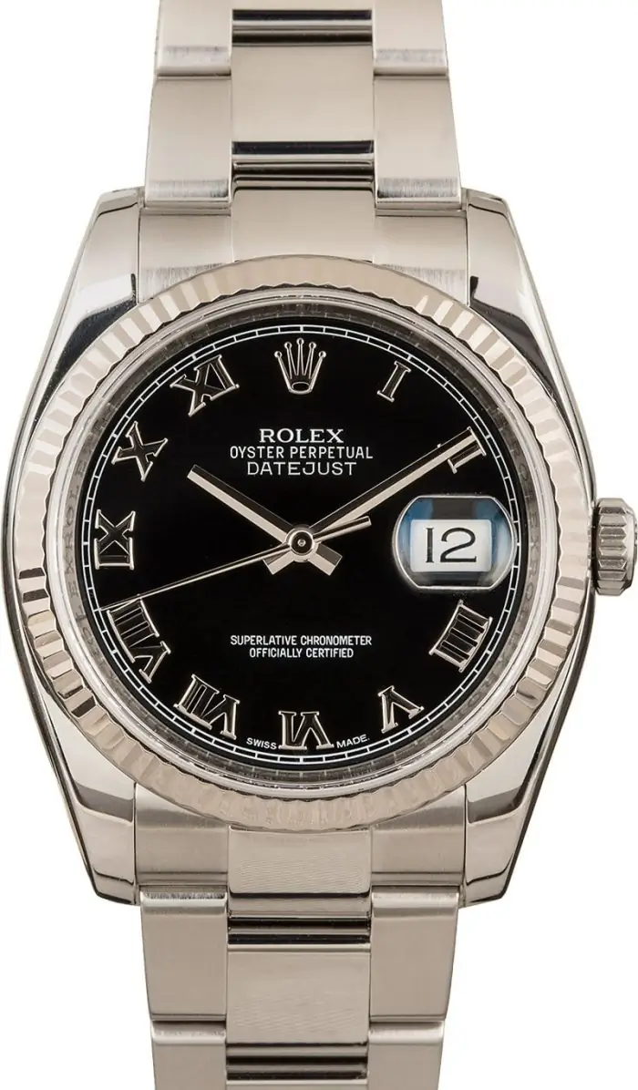Cheapest Rolex Datejust 116234 Black Roman Dial 36mm - Image 2