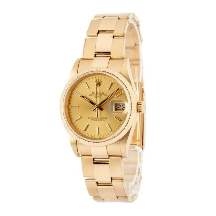 Cheapest Rolex Date 15238 Champagne Dial 34mm Yellow Gold - Image 3