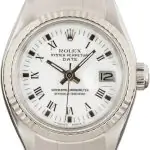 Cheapest Rolex Date 6917 White Roman Dial 26mm Stainless Steel