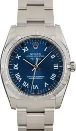 Clean Factory Supreme Rolex Air-King 114200 Blue Roman Dial