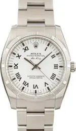 Cheapest Rolex Air-King 114210 White Dial 34mm Stainless Steel