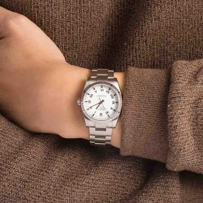 Cheapest Rolex Air-King 114210 White Dial 34mm Stainless Steel - Image 5