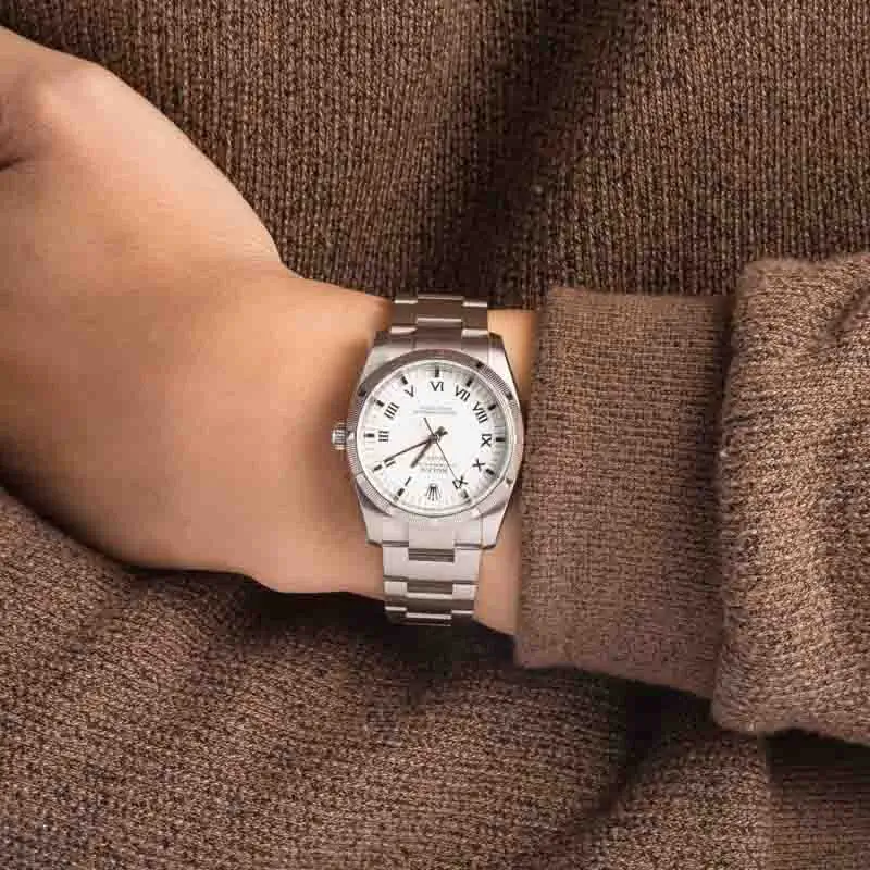 Cheapest Rolex Air-King 114210 White Dial 34mm Stainless Steel