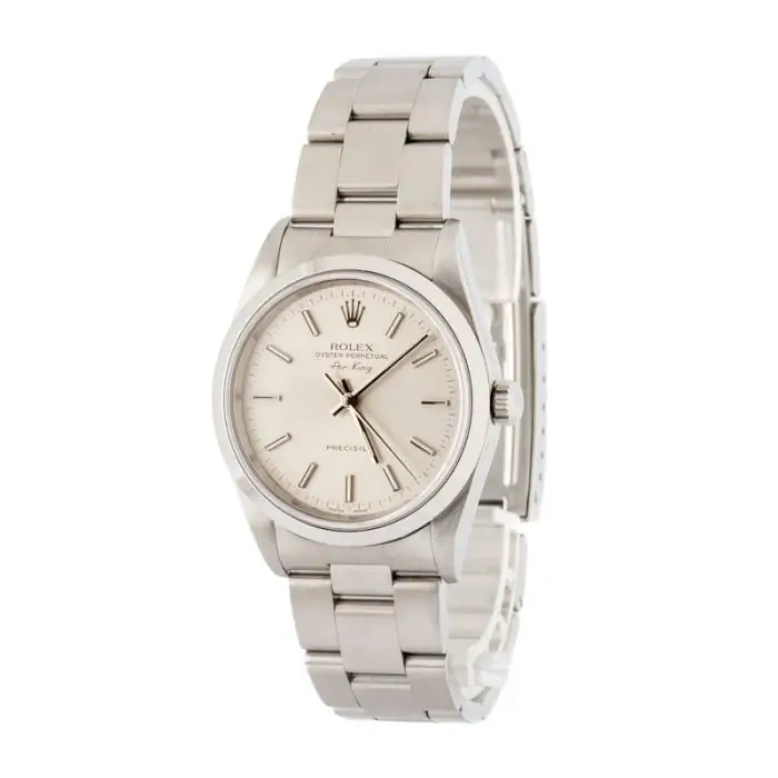 Cheapest Rolex Air-King 14000 Silver Dial 34mm Super Clone - Image 3