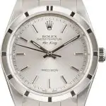 Cheapest Rolex Air-King 14010 Silver Index 34mm 1999