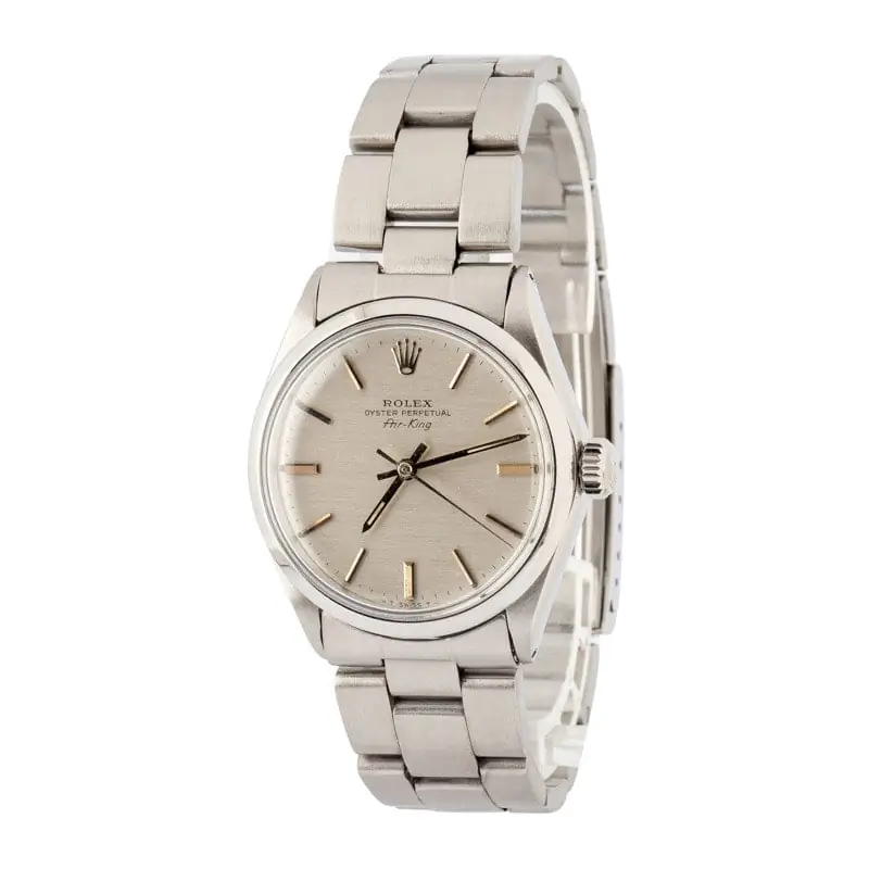 Cheapest Rolex Air-King 5500 Silver Dial 34mm Vintage Watch