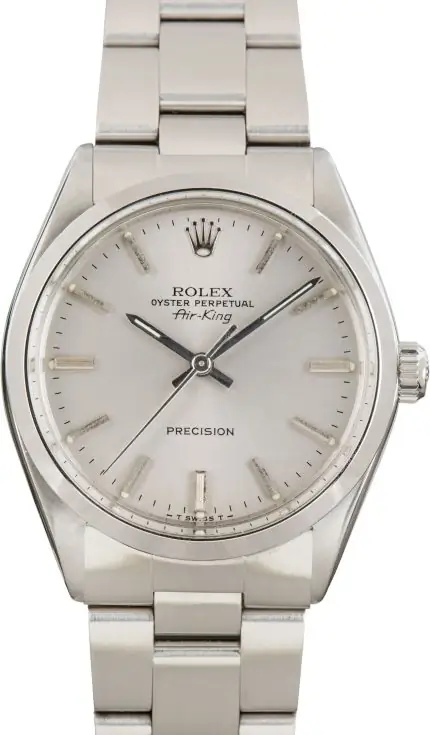 Cheapest Rolex Air-King 5500 Silver Dial Vintage 1979