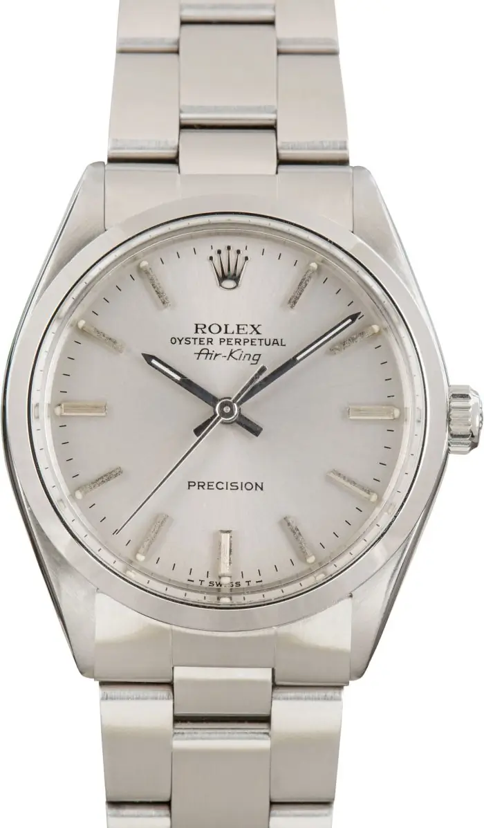 Cheapest Rolex Air-King 5500 Silver Dial Vintage 1979 - Image 2