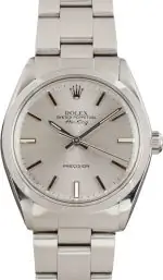 Cheapest Rolex Air-King 5500 34mm Silver Dial Vintage 1984