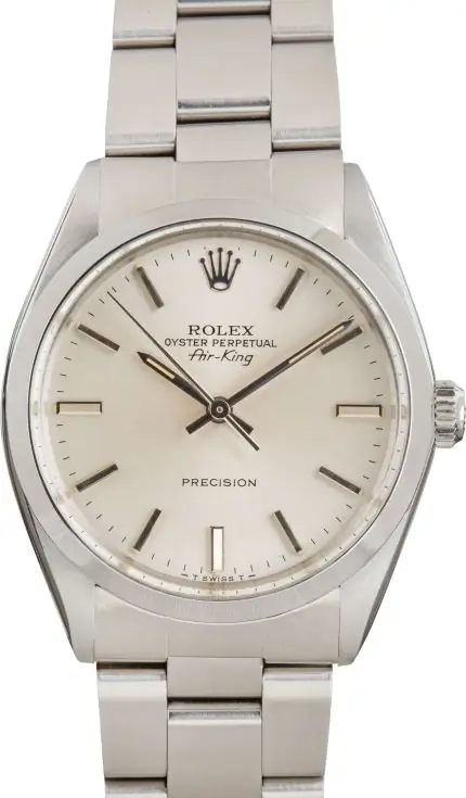 Clean Factory Supreme Rolex Air-King 5500 34mm Silver Dial