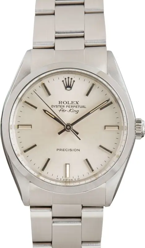 Clean Factory Supreme Rolex Air-King 5500 34mm Silver Dial