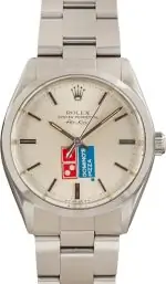Vintage 1984 Rolex Air-King 5500 Domino's Dial Stainless Steel