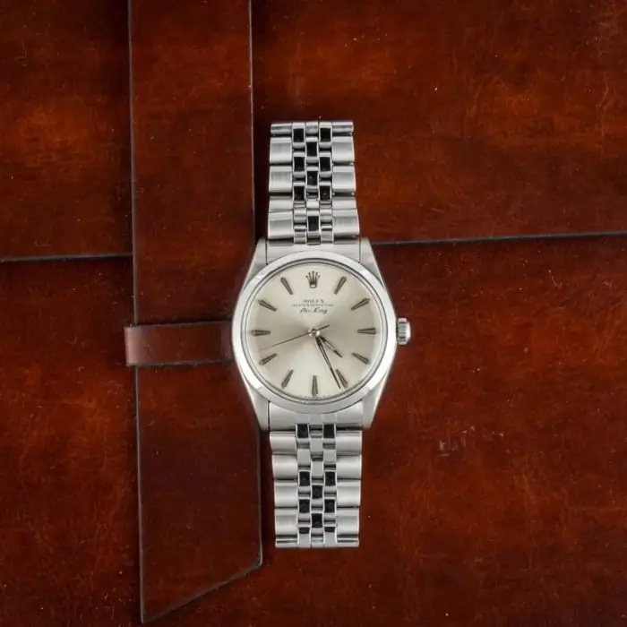 Cheapest Rolex Air-King 5500 Silver Dial 34mm Vintage - Image 6