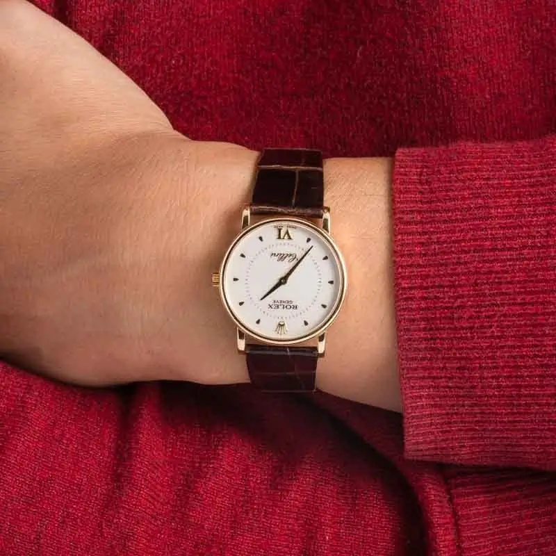 Cheapest Rolex Cellini 5115 32mm Yellow Gold Silver Dial