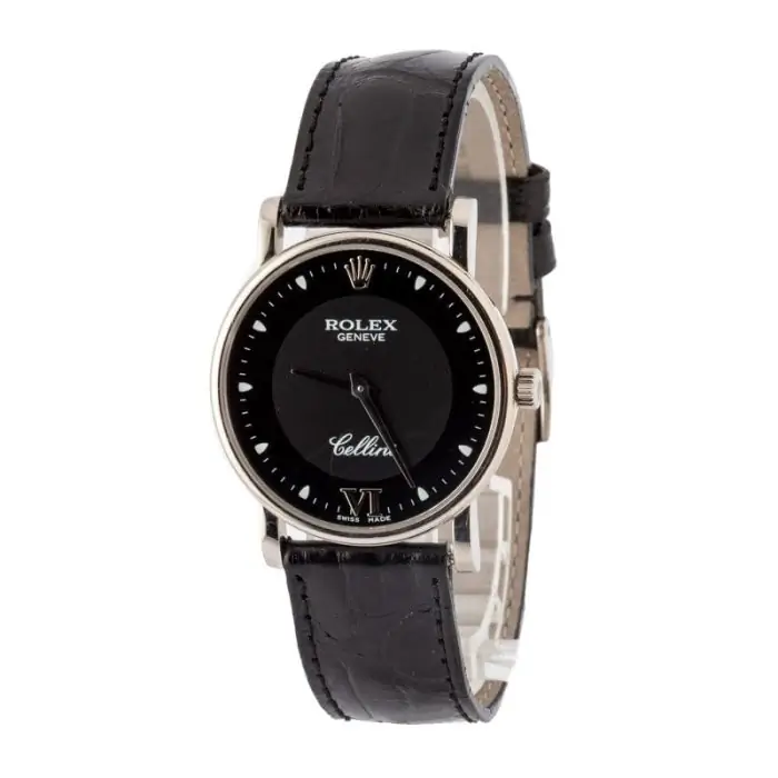 Cheapest Rolex Cellini 5115 White Gold Black Dial 32MM - Image 3