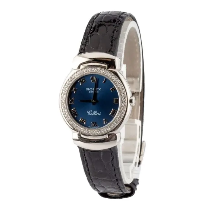 Clean Factory Supreme Rolex Cellini 6671 White Gold Blue Dial - Image 3