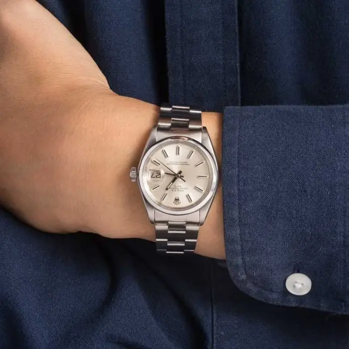 Cheapest Supreme Rolex Date 1500 Silver Dial 34mm Clone - Image 5