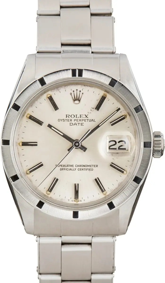 Clean Factory Super Clone Rolex Date 1500 Silver Dial 34mm - Image 2