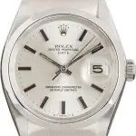 Clean Factory Supreme Rolex Date 1500 Silver Index 34mm