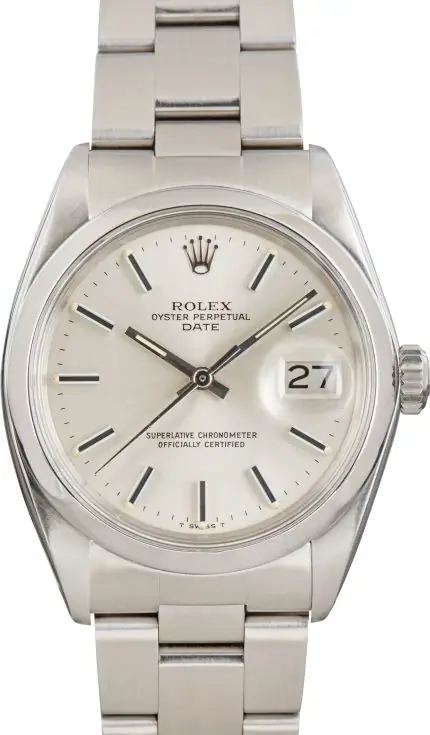 Cheapest Supreme Rolex Date 1500 Silver Dial 34mm Clone