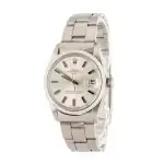 Clean Factory Supreme Rolex Date 1500 Silver Index 34mm - Image 3