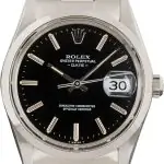 Cheapest Rolex Date 15000 Black Dial 34mm Stainless Steel