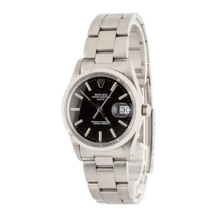 Cheapest Rolex Date 15000 Black Dial 34mm Stainless Steel - Image 3