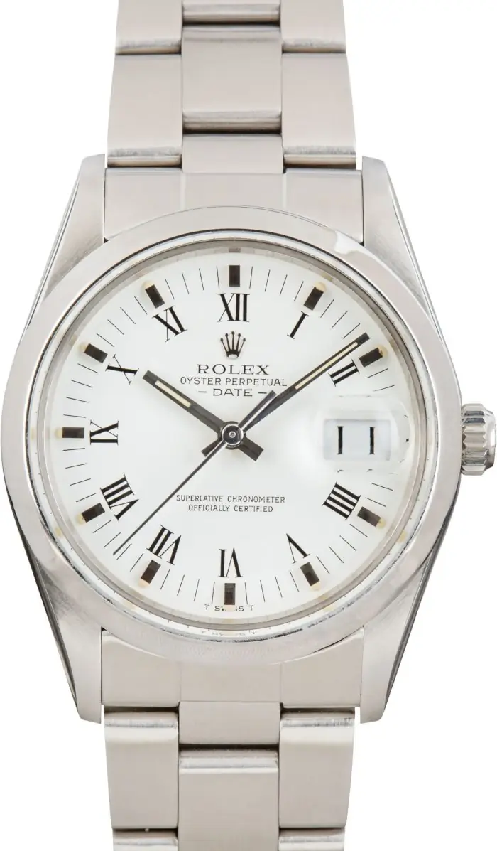 Cheapest Rolex Date 15000 34mm White Roman Dial 1981 - Image 2