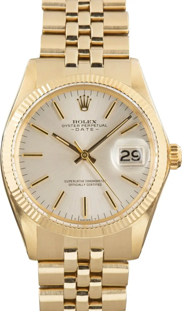 Cheapest Rolex 1503 Silver Index Vintage 34mm Gold - Image 2