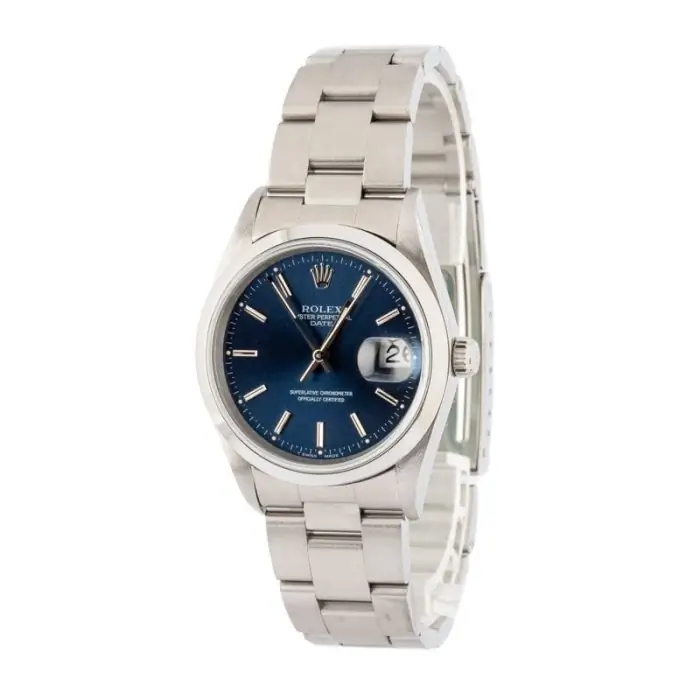 Cheapest Rolex Date 15200 Blue Dial 34mm Stainless Steel Watch - Image 3