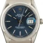 Cheapest Rolex Date 15200 Blue Dial 34mm Stainless Steel Watch