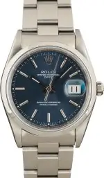 Cheapest Rolex Date 15200 Blue Dial 34mm Stainless Steel Watch