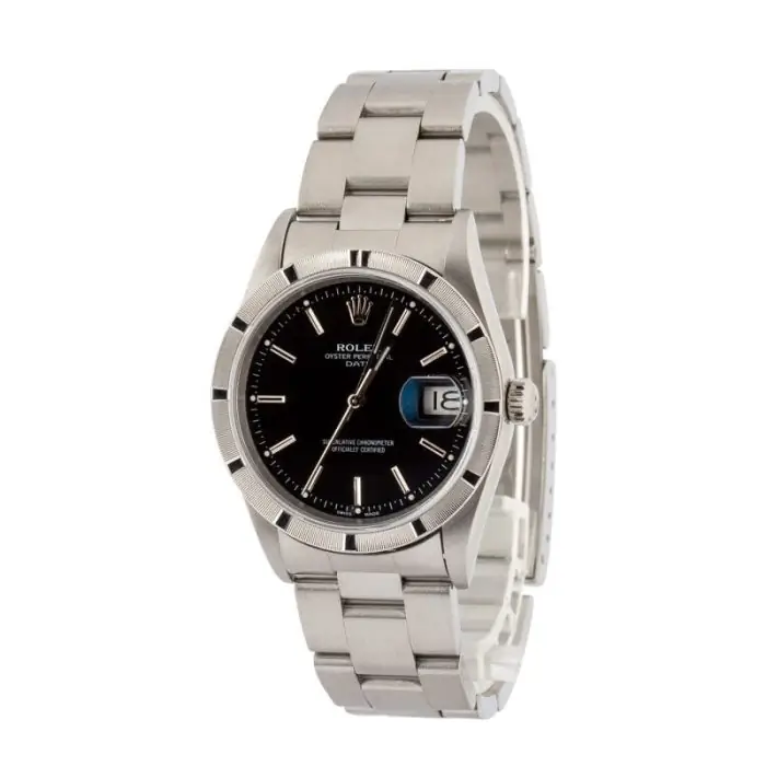Supreme Rolex Date 15210 Black Stainless Steel Watch Clone - Image 3