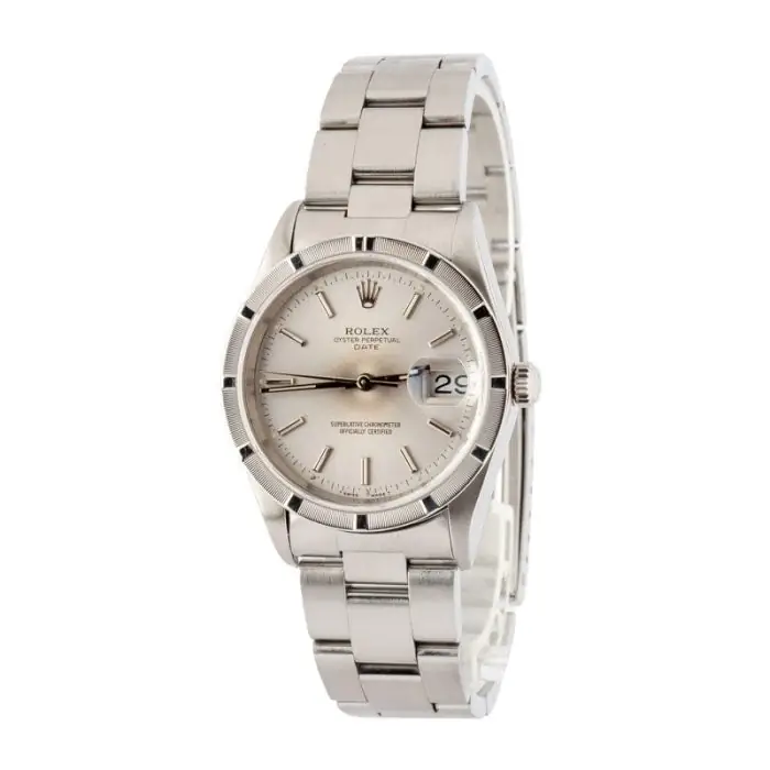 Cheapest Rolex Date 15210 Steel Silver Dial 34mm Supreme Clone - Image 3