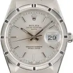 Cheapest Rolex Date 15210 Steel Silver Dial 34mm Supreme Clone