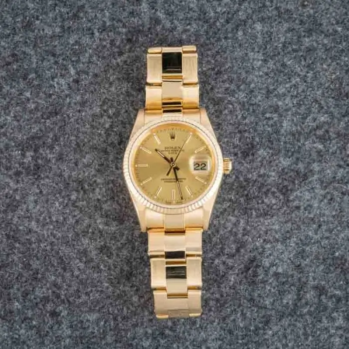 Cheapest Rolex Date 15238 Champagne Dial 34mm Yellow Gold - Image 6