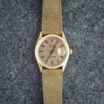 Cheapest Rolex 1550 Champagne Linen Dial 34mm Vintage Watch - Image 5