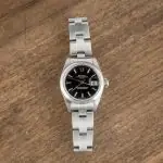 Cheapest Rolex Date 26mm Stainless Steel Black Dial 69160 - Image 4