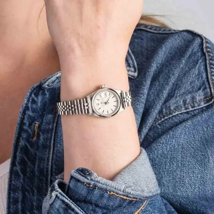Cheapest Supreme Rolex Date 69160 White Dial 26mm - Image 5