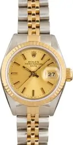 Clean Factory Supreme Rolex Date 69173 Champagne Dial 26mm
