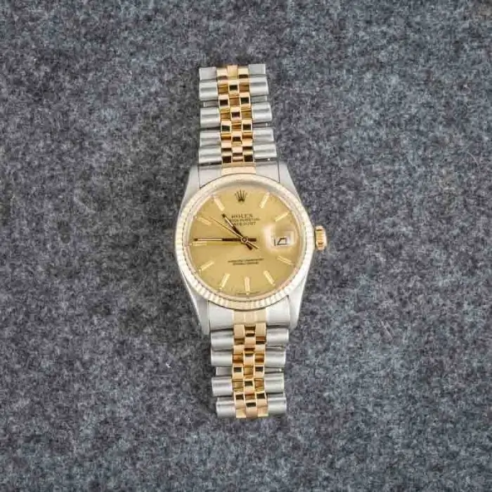 Cheapest Rolex Datejust 16013 Steel Gold 36mm Champagne Dial - Image 5
