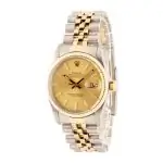 Cheapest Rolex Datejust 16013 Steel Gold 36mm Champagne Dial - Image 3