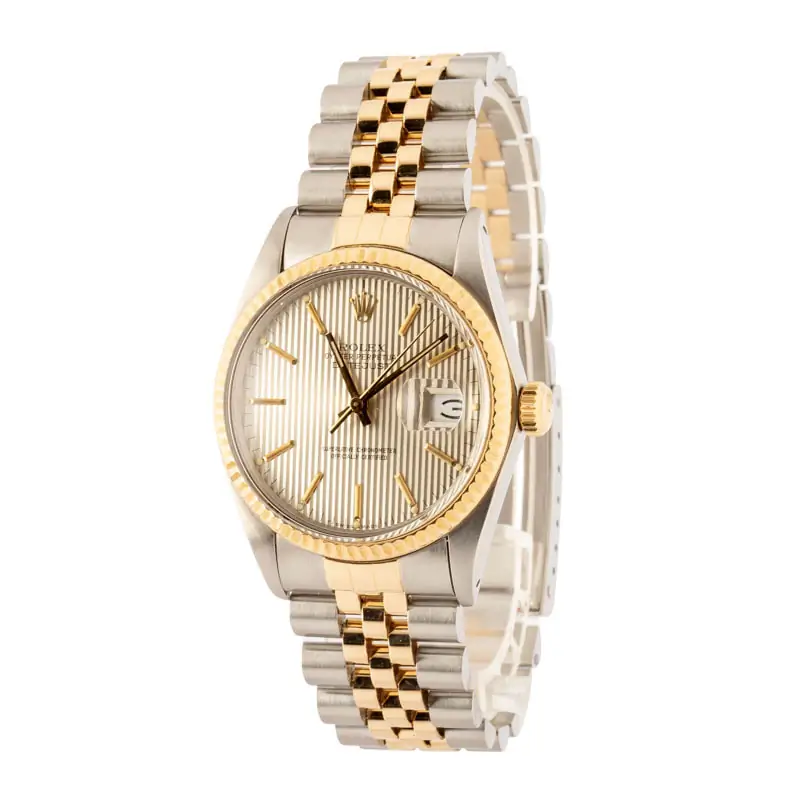 Cheapest Rolex Datejust 36 Two-Tone 16013 Tapestry Dial