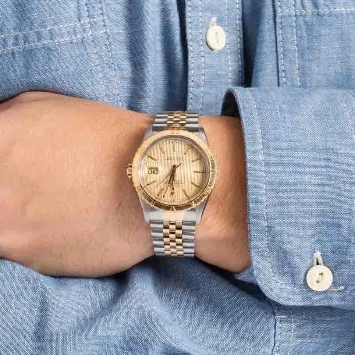 Cheapest Rolex Datejust 16253 Champagne Tapestry 36mm Thunderbird - Image 5